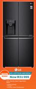 LG 570Ltr Side By Side Fridge (Matte Black) GC-L22FTQUB.AMCQESA