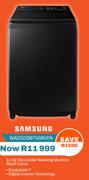 Samsung 21Kg Top Loader Washing Machine (Black Caviar) WA21CG6745BVFA