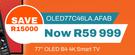 LG 77" QLED B4 4K Smart TV QLED77C46LA.AFAB