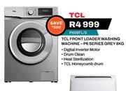 TCL 8Kg Front Loader Washing Machine P6 Series Grey P608FL/S