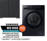 Samsung 11Kg Front Loader Washing Machine LED Black WW11CGC04DABFA