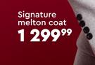 Signature Melton Coat