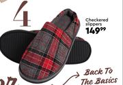 Checkered Slippers