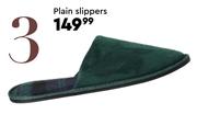Plain Slippers