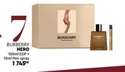 Burberry Hero 100ml EDP + 10ml Pen Spray