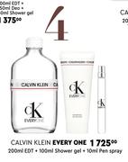 Calvin Klein Every One 200ml EDT + 100ml Shower Gel + 10ml Pen Spray