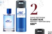 David Beckham Classic Blue 90ml EDT + 150ml Deo Spray