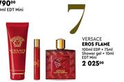 Versace Eros Flame 100ml EDP + 75ml Shower Gel + 10ml EDT Mini