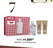Diesel D 100ml EDT + 2 x 75ml Shower Gel