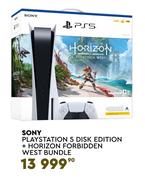 Sony PS5 Disk Edition + Horizon Forbidden West Bundle