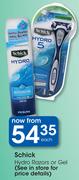 Schick Hydro Razors Or Gel-Each