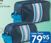 Clicks Large Men's Navy & Turquoise Toiletry Bag