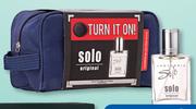 Lentheric Solo Original Gift Set: Parfum Pour Homme Vaporisateur 50ml With Toiletry Bag-Per Set