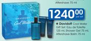 Davidoff Cool Water Gift Set: Eau De Toilette 125ml, Shower Gel 75ml, Aftershave Balm 75ml-Per Set