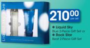 Liquid Sky Blue 2 Piece Gift Set Or Rock Star Beat 2-Piece Gift Set-Per Set