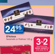 D'Licious Seashells Or Pralines-125g Per Pack