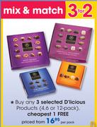 D'Licious Products (4, 6 Or 12-Pack)-Per Pack