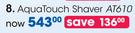 Philips Aqua Touch Shaver AT610