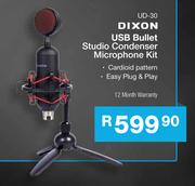 Dixon USB Bullet Studio Condenser Microphone Kit UD-30
