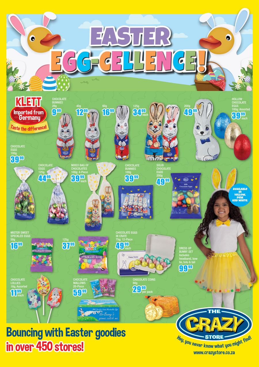 The Crazy Store : Easter Egg-Cellence (16 March - 10 April 2023) — m ...