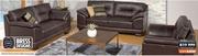 Domino 3-Piece Genuine Leather Lounge Suite 
