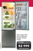 Defy Metallic Combi Fridge-250Ltr