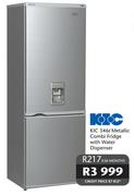 KIC Metallic Combi Fridge with Water Dispenser-346Ltr