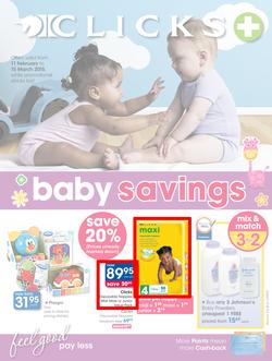 Clicks : Baby Savings (11 Feb - 15 Mar 2015), page 1