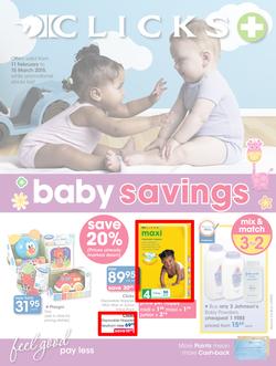 Clicks : Baby Savings (11 Feb - 15 Mar 2015), page 1