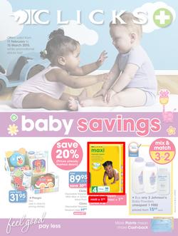 Clicks : Baby Savings (11 Feb - 15 Mar 2015), page 1