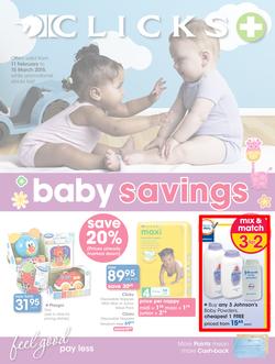 Clicks : Baby Savings (11 Feb - 15 Mar 2015), page 1