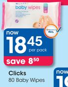 Clicks 80 Baby Wipes-Per Pack