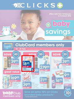 Clicks : Baby Savings (15 Feb - 13 Mar 2016), page 1