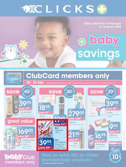 Clicks : Baby Savings (15 Feb - 13 Mar 2016), page 1