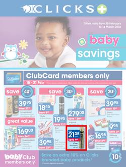 Clicks : Baby Savings (15 Feb - 13 Mar 2016), page 1