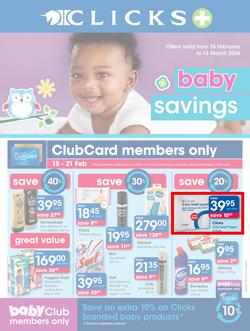 Clicks : Baby Savings (15 Feb - 13 Mar 2016), page 1
