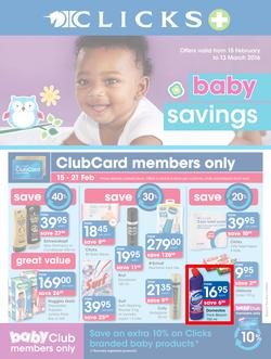 Clicks : Baby Savings (15 Feb - 13 Mar 2016), page 1