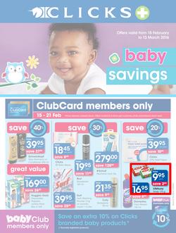Clicks : Baby Savings (15 Feb - 13 Mar 2016), page 1