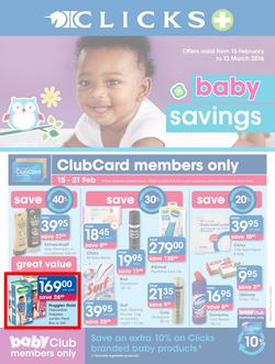 Clicks : Baby Savings (15 Feb - 13 Mar 2016), page 1