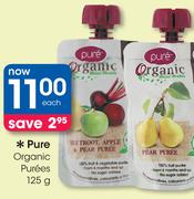 Pure Organic Purees-125g Each