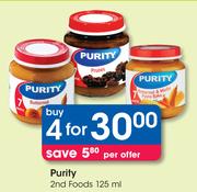 Purity 2nd Foods-4x125ml