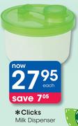 Clicks Milk Dispenser