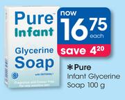 Pure Infant Glycerine Soap-100g Each