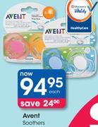 Avent Soothers-Each