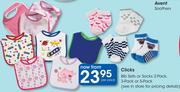 Clicks Bib Sets Or Socks 2 Pack, 3 Pack Or 5 Pack-Per Pack