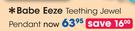 Babe Eeze Teething Jewel Pendant-Each