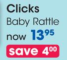 Clicks Baby Rattle-Each