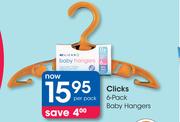 Clicks 6-Pack Baby Hangers-Per Pack