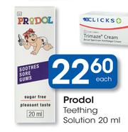 Prodol teething hot sale gel