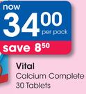 Vital Calcium Complete 30 Tablets-Per Pack